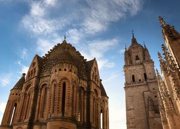 Low angle view of a cathedral in salamanca 
