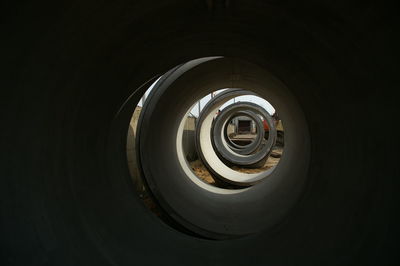 Close-up of circular object on wall