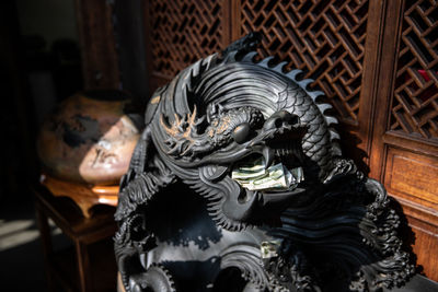 Close-up of buddha statue