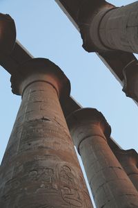 Low angle view of historical building against clear sky