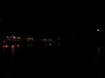 Illuminated city at night