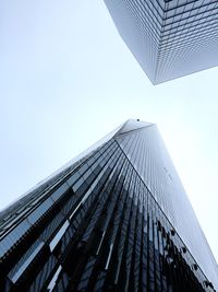 Low angle view of modern building against sky