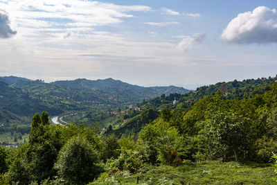 Scenic view of landscape against sky