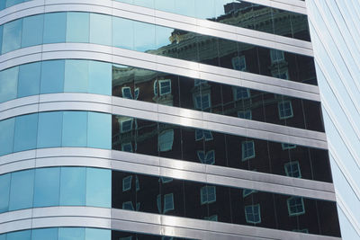 Low angle view of glass building