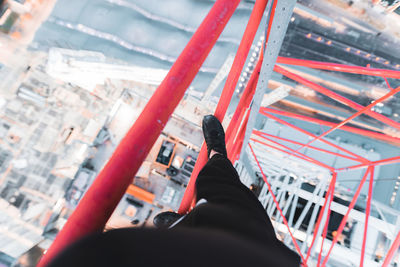 Low section of woman in boat