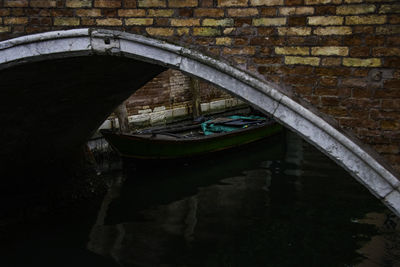 High angle view of bridge over water