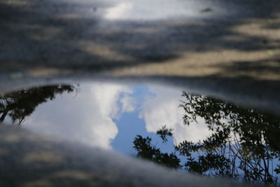 Scenic view of landscape against cloudy sky