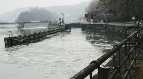 Scenic view of river against sky