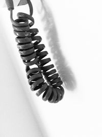 Close-up of object over white background