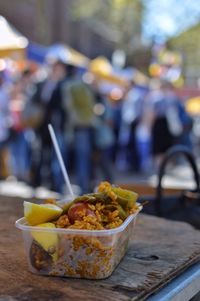 Close-up of food in bowl