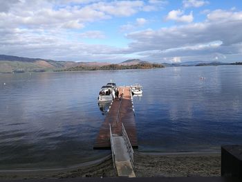 Boating on loch lomond