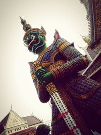 Low angle view of temple