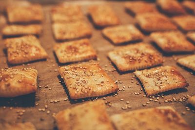 Full frame shot of cookies