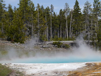 View of hot spring