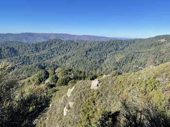 Scenic view of landscape against clear sky