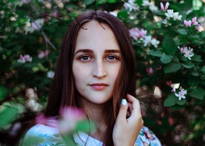 Portrait of a beautiful young woman