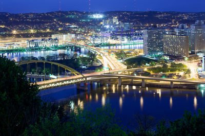 Bridges over the monongahela river and allegheny river, pittsburgh, pennsylvania, united states