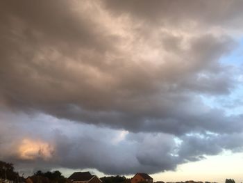 Low angle view of storm clouds in sky