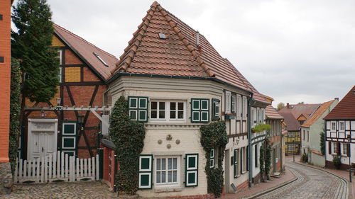 Residential building against sky