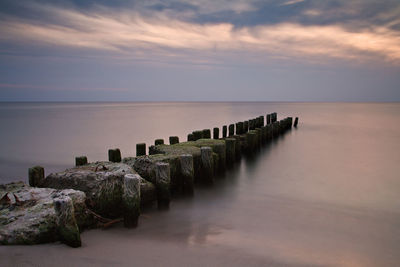 Scenic view of calm sea against sky