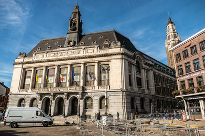 Charleroi, belgium, november 11, 2022. the town hall of charleroi.