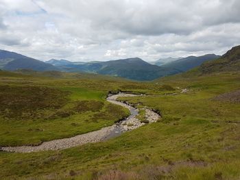 Scenic view of landscape against sky