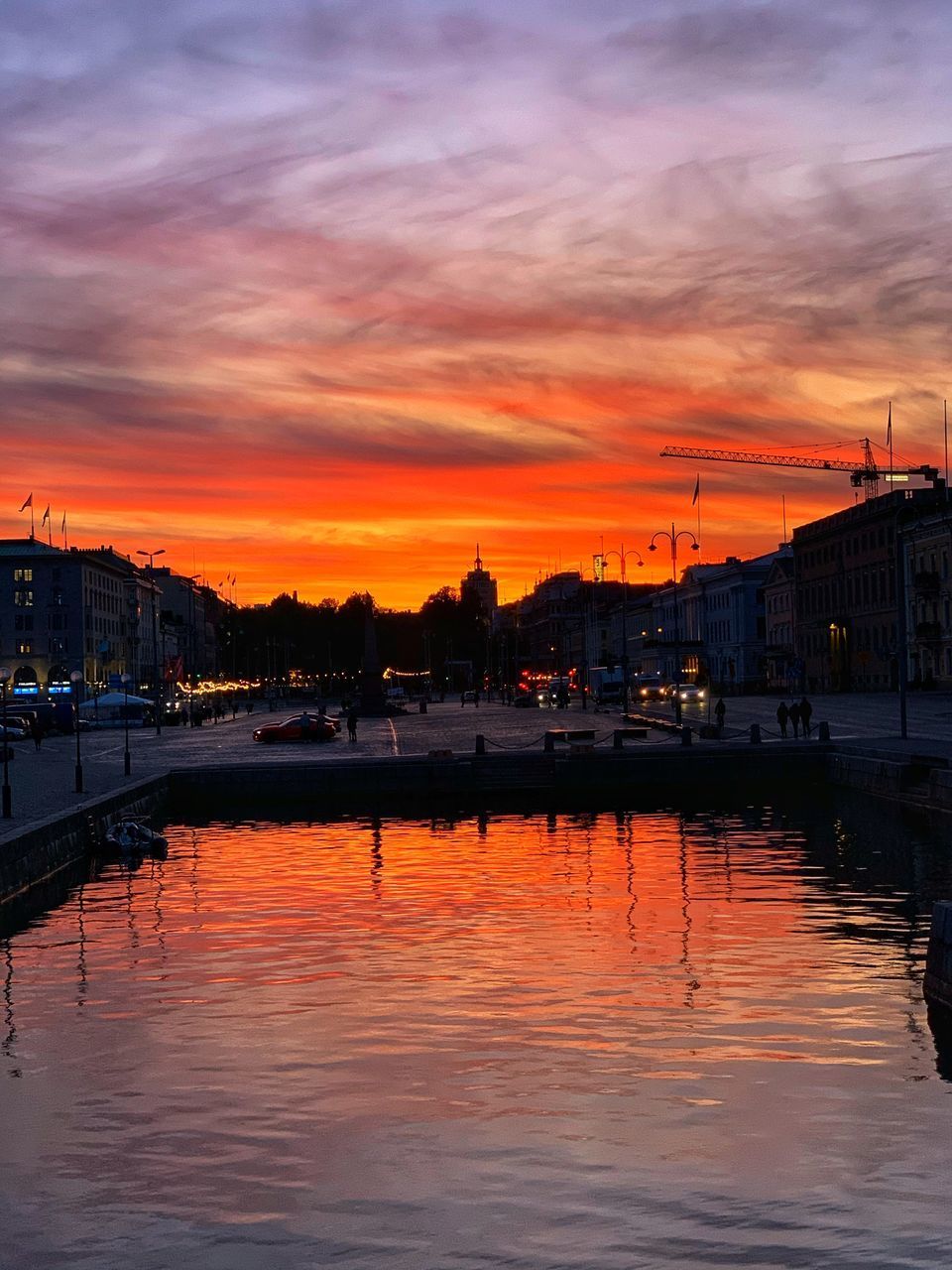 VIEW OF CANAL AT SUNSET