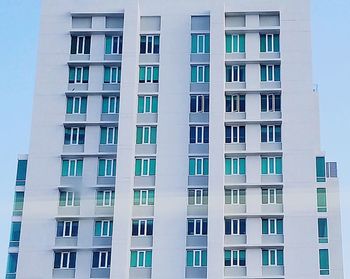 Low angle view of apartment building