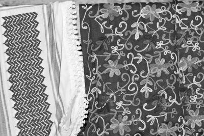 Full frame shot of patterned hanging on wall