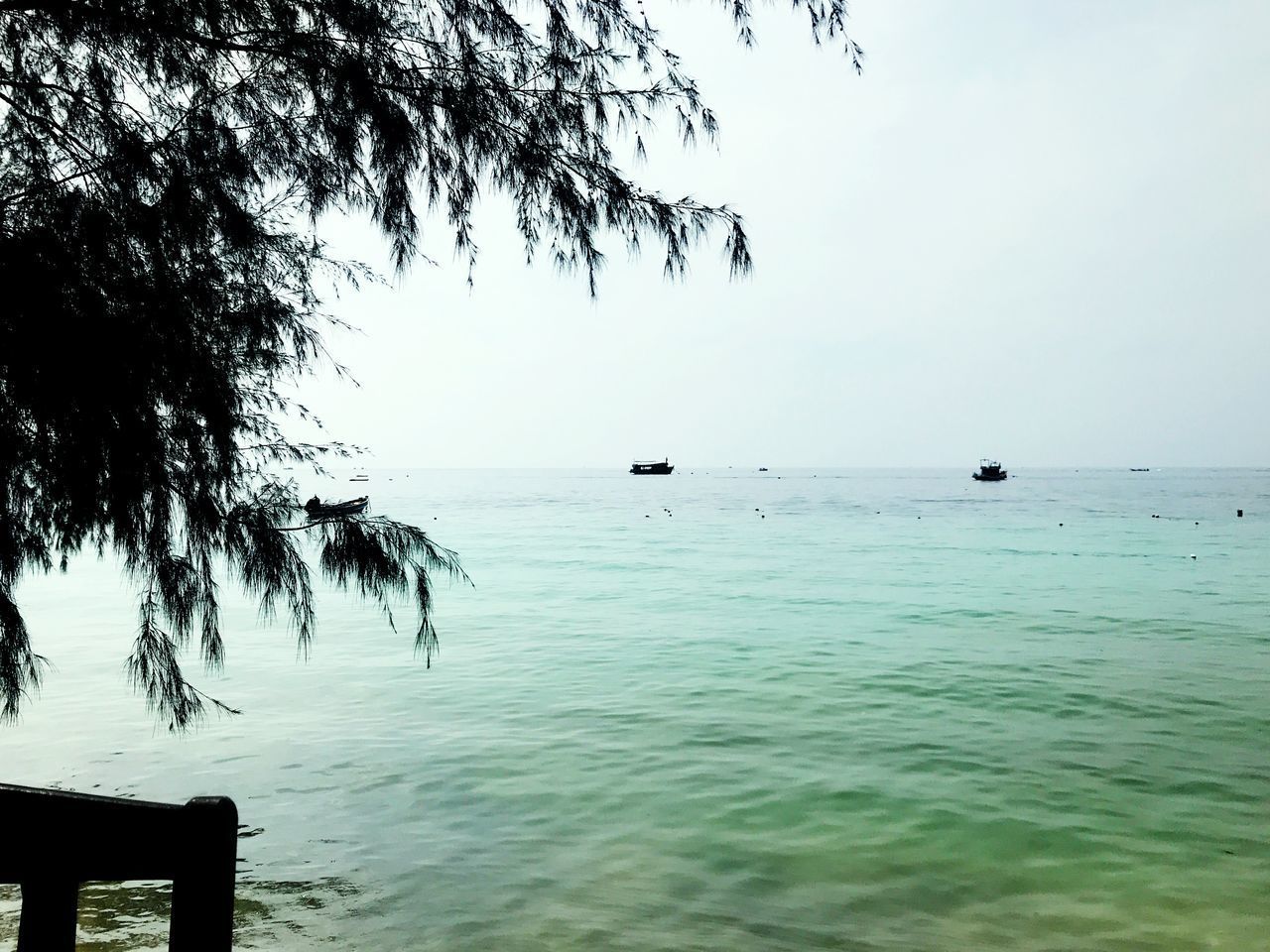 IDYLLIC VIEW OF SEA AGAINST CLEAR SKY