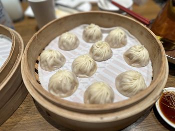 Close-up of food on table