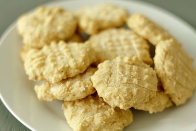 Close-up of pasta in plate