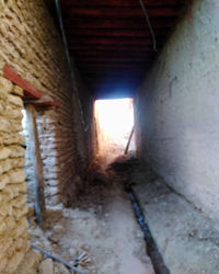 Interior of abandoned building