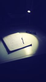 Close-up of illuminated lamp