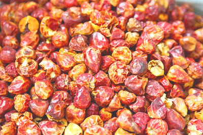 Full frame shot of fruits for sale