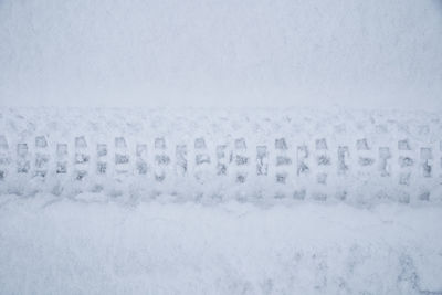 Full frame shot of snow covered landscape