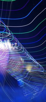 Light trails at night