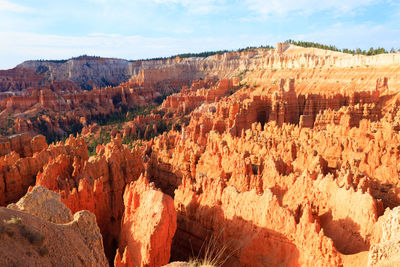 Panoramic view of rock formations