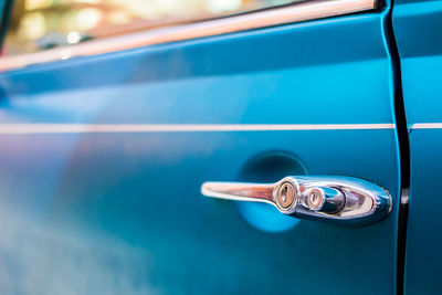 Close-up of vintage car