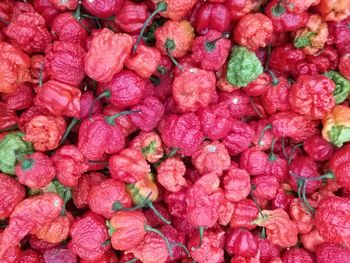 Full frame shot of strawberries