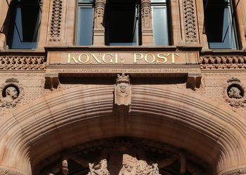 Low angle view of statue in historic building