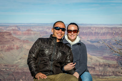 Smiling couple at grand canyon national park