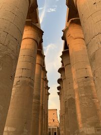 Low angle view of historic building against sky
