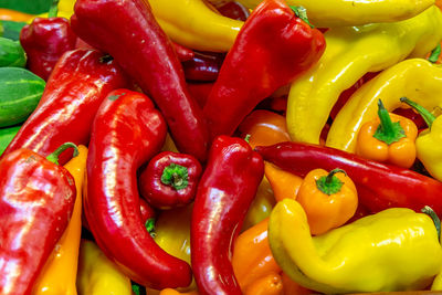 Full frame shot of bell peppers