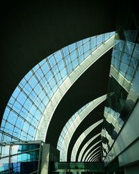 Low angle view of railroad station