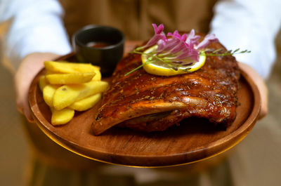 Close-up of food in plate