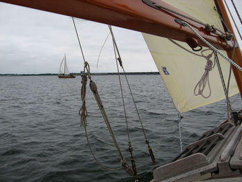 Sailboat in calm sea