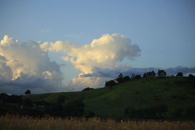 Scenic view of landscape against sky