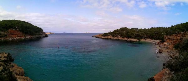 Scenic view of sea against sky