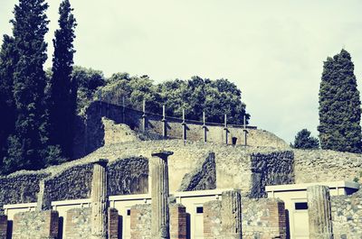 Old built structure against sky